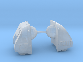 Ultra Marines Goliath Dreadnought shoulder pads #2 in Clear Ultra Fine Detail Plastic