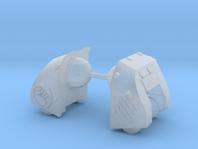 Thousand Fists Goliath Shoulder pads #1 in Clear Ultra Fine Detail Plastic