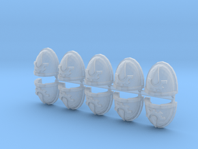 Commission 163 Mk7/8 Shoulder Pads x10 in Clear Ultra Fine Detail Plastic
