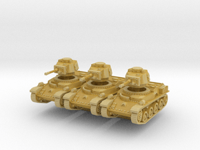 Toldi I Tank (x3) 1/220 in Tan Fine Detail Plastic