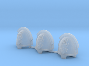Steel Handed Warriors Bladeguards pads x3 R #2 in Clear Ultra Fine Detail Plastic