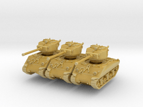 M4A3 Sherman 76mm (x3) 1/200 in Tan Fine Detail Plastic