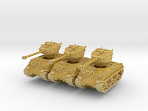 M4A3E8 Sherman 76mm (x3) 1/200 in Tan Fine Detail Plastic