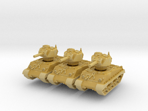M4A3 HVSS 105mm (sandshield) (x3) 1/200 in Tan Fine Detail Plastic