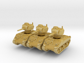 M4A3 Sherman 75mm late (x3) 1/200 in Tan Fine Detail Plastic