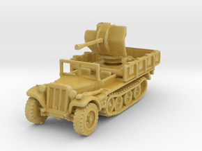 Sdkfz 10/4 B Flak 38 (window up) 1/144 in Tan Fine Detail Plastic