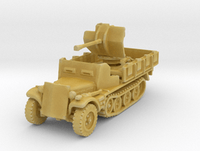 Sdkfz 10/4 B Flak 38 Armoured 1/285 in Tan Fine Detail Plastic