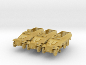 Sdkfz 251/1 D Wheeled 6 Rad (x3) 1/220 in Tan Fine Detail Plastic