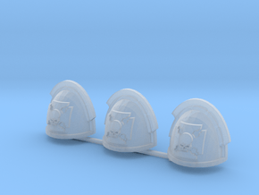Outriders Elites shoulder pads x3 L #3 in Clear Ultra Fine Detail Plastic