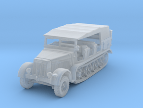 Sdkfz 7 mid (covered) 1/285 in Clear Ultra Fine Detail Plastic