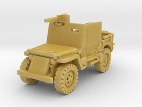Jeep Willys Armored 1/76 in Tan Fine Detail Plastic