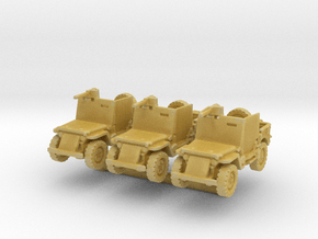 Jeep Willys Armored (x3) 1/220 in Tan Fine Detail Plastic