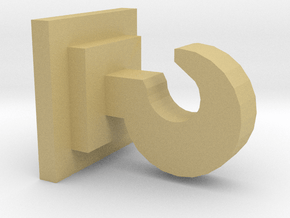 OO / HO Coupling Hook in Tan Fine Detail Plastic