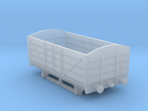 L&BR Open Wagon w/ Buffers OO Scale in Clear Ultra Fine Detail Plastic