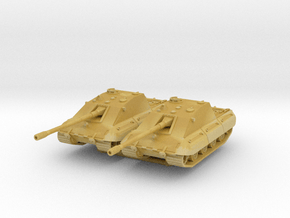 Jagdpanzer E-100 Krokodril (x2) 1/285 in Tan Fine Detail Plastic