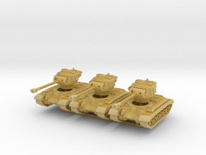 M26 Pershing (skirts) (x3) 1/285 in Tan Fine Detail Plastic