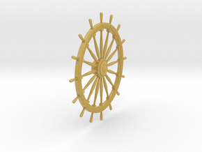 Ship's Wheel in Tan Fine Detail Plastic
