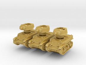 M8 Scott 75mm (x3) 1/220 in Tan Fine Detail Plastic