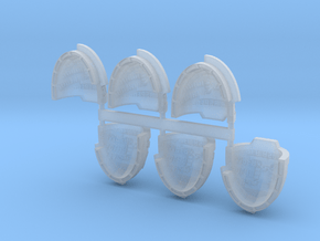 Commission 246 DW Bladeguard pads in Clear Ultra Fine Detail Plastic