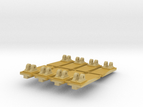 Set of 8 Pivots for 1:24 scale model of a Royal Na in Tan Fine Detail Plastic