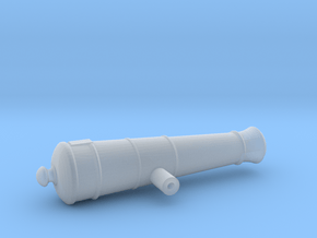 1:24 12-pounder Short cannon in Clear Ultra Fine Detail Plastic