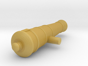 1:24 6 lb Short Cannon in Tan Fine Detail Plastic