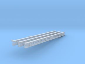 Katyusha Short Left Rails 1:35 scale in Clear Ultra Fine Detail Plastic