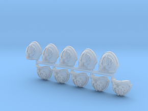 Commission 253 MkXb shoulder pads x10 in Clear Ultra Fine Detail Plastic