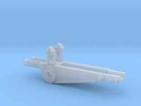 AA Mount for DShK machine Gun part B Scale 1:12 in Clear Ultra Fine Detail Plastic