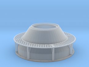 DShK Dual Open Turret 1-35 Base in Clear Ultra Fine Detail Plastic