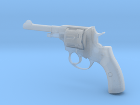 Nagant revolver 1:3 scale in Clear Ultra Fine Detail Plastic
