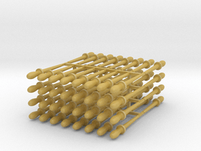 64 1:24 scale belaying pins in Tan Fine Detail Plastic