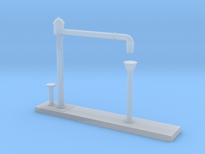 Z Scale Water Crane Model Variant D in Clear Ultra Fine Detail Plastic