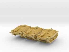 Jagdpanzer 38(t) mid (x3) 1/285 in Tan Fine Detail Plastic