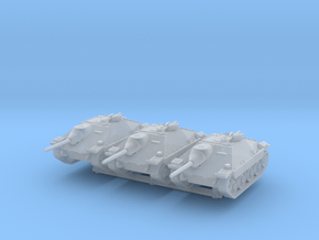 Jagdpanzer 38(t) late (x3) 1/220 in Clear Ultra Fine Detail Plastic