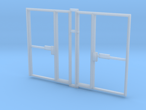 Single Office Door 1:35 x 2 in Clear Ultra Fine Detail Plastic