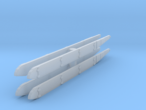 T-72 Side Skirts set (x2) 1/120 in Clear Ultra Fine Detail Plastic