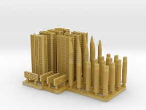 88mm Ammo with Wicker Container 1/48 scale in Tan Fine Detail Plastic