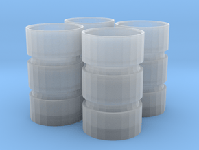 1/64 Triple Rims for Standi 18.4-42 in Clear Ultra Fine Detail Plastic