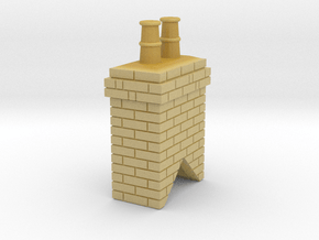 Chimney Stack 1 OO Scale in Tan Fine Detail Plastic