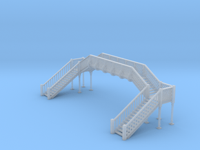 Footbridge N Scale in Clear Ultra Fine Detail Plastic