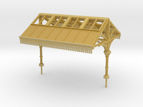 Platform Canopy Section 1 N Scale in Tan Fine Detail Plastic