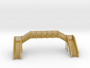 Lattice Footbridge -  1:87 H0 Scale in Tan Fine Detail Plastic