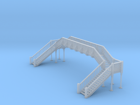 Footbridge Type 2 - N Scale in Clear Ultra Fine Detail Plastic