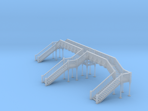 Footbridge 3 N Scale in Clear Ultra Fine Detail Plastic
