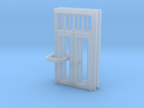 SP Door Type 1 x 2 scaled in Clear Ultra Fine Detail Plastic
