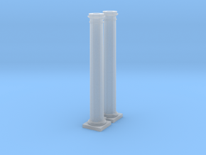 2 Columns 3500mm high at 1 to 76 in Clear Ultra Fine Detail Plastic