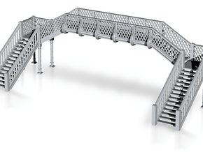footbridge Type 1 @ 1 to 100 in Clear Ultra Fine Detail Plastic