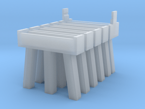 Bridge N Pier 1 and 2 Five Pack in Clear Ultra Fine Detail Plastic