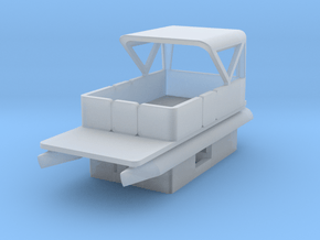 Pontoon Boat N 1:160 Flat Bottom in Clear Ultra Fine Detail Plastic